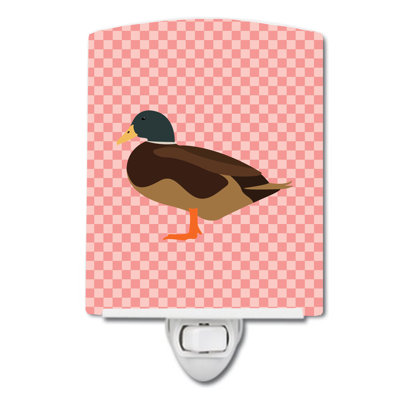 Bantam Duck Check Ceramic Night Light
