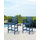 Ensemble de 2 chaises de bar Adirondack SeeHill, chaises haute Adirondack en PEHD avec repose-pieds, ensemble de chaises tabouret à hauteur de bar extérieur, ensemble de tabourets de patio en PEHD pour piscine, balcon et jardin