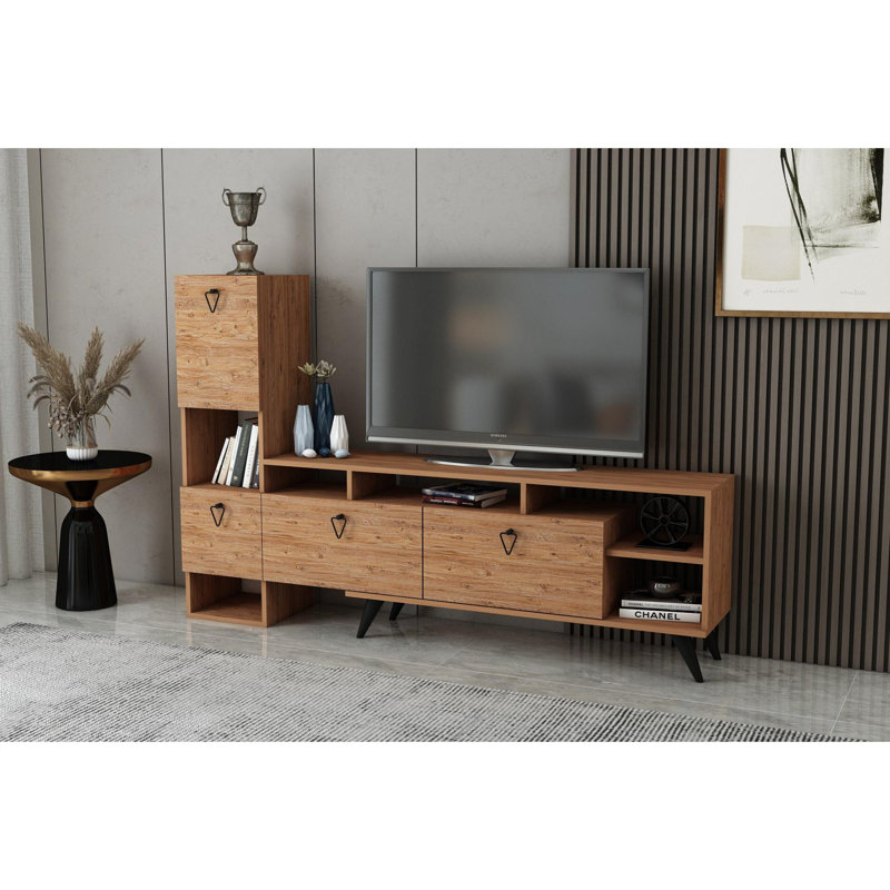 Bardhyle Unfinished TV Stand for TVs up to 65", Pine