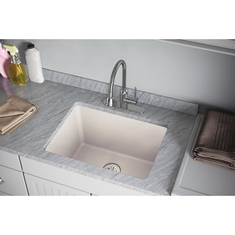 Perfect Removable Basket Strainer Kitchen Sink Drain, Bisque