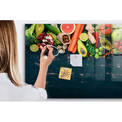 Magnetic Glass Photo Memo Board