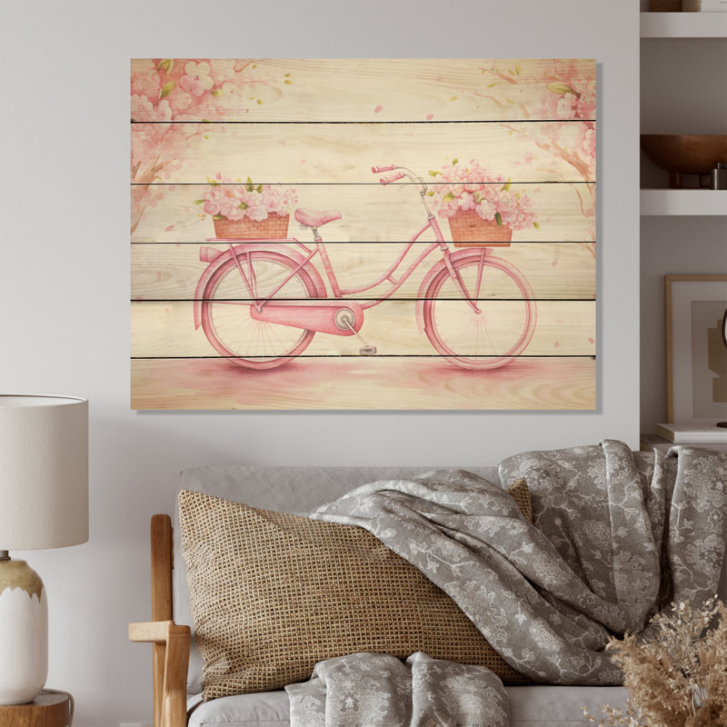 Bonbon, croisière rose, vélo I, H 30 po x l 40 po