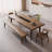 Tan Rectangular Solid Wood Butterfly Leaf Dining Table-1506167643