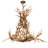 Rustic Lodge 20 - Light Antler Dimmable Empire Chandelier