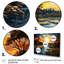 "Countryside River Bend Patchwork II", reproduction d'art sur toile-2020125837-2020125840