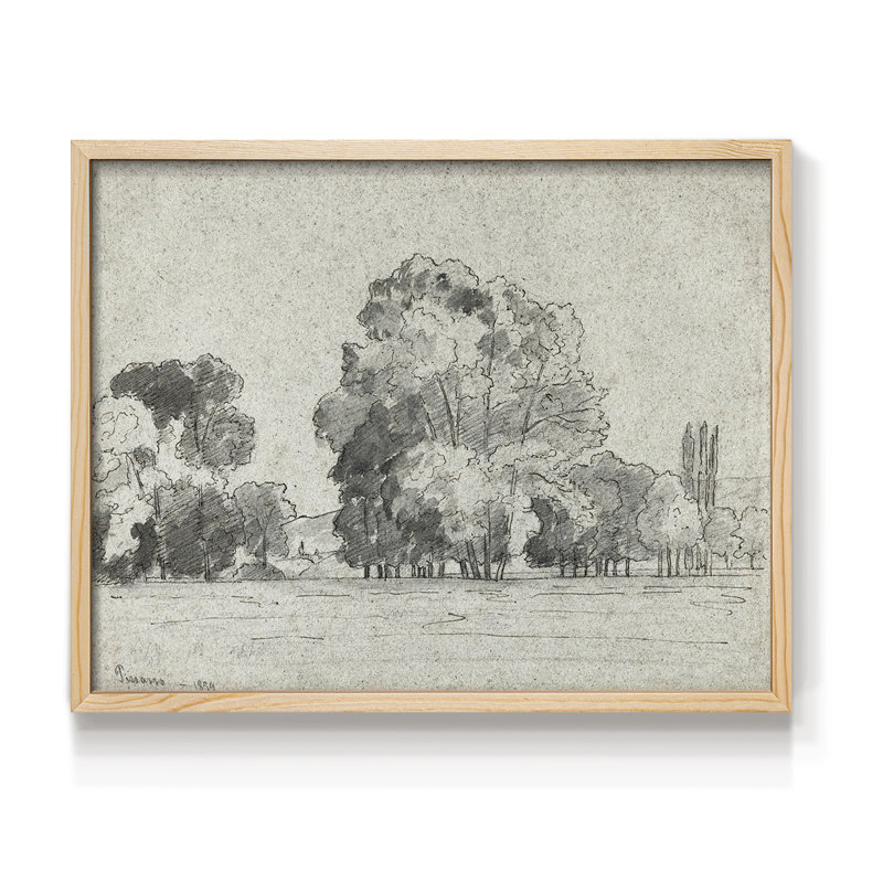 Paysages rétro-XIXe, reproduction encadrée, H 16 po x l 20 po, Naturel