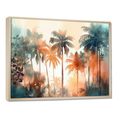 Majestic Tropical Palm Trees I - Tree Floral Canvas Art