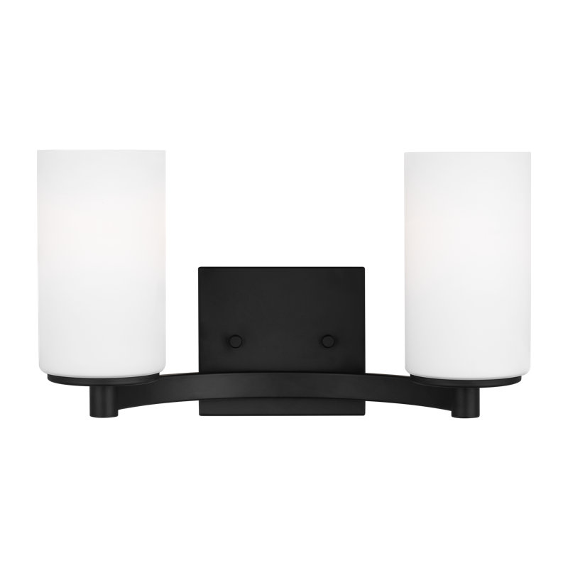 Hettinger Two Light Wall / Bath from Generation Lighting , Midnight Black