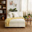 Chaise longue rembourrée en velours côtelé avec accoudoirs et coussins décoratifs-212234361-212234364