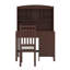 Bureau classique avec 4 tiroirs, tablette de rangement et fauteuil rembourré Classic-2134621406