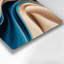 Gradient Abstract 93, art mural en métal bleu-896840077