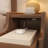 Narrow Solid Wood Nightstand with 2 Drawers-285118322-283522417