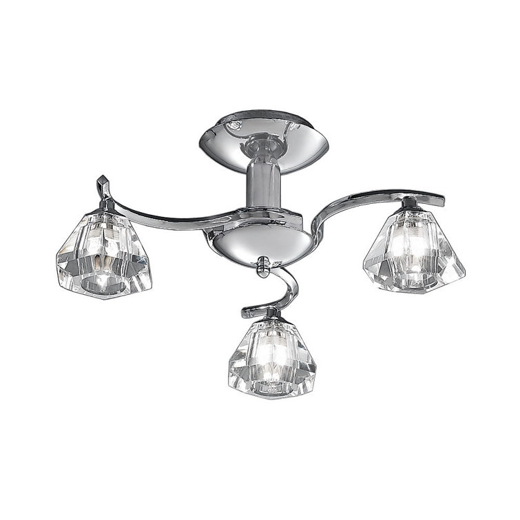 Tipton Glass Semi Flush Mount