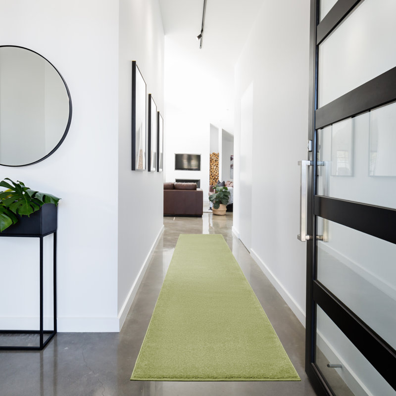 Tapis vert intérieur / extérieur Nourison Essentials, Tapis de couloir 2 pi 2 po x 14 pi