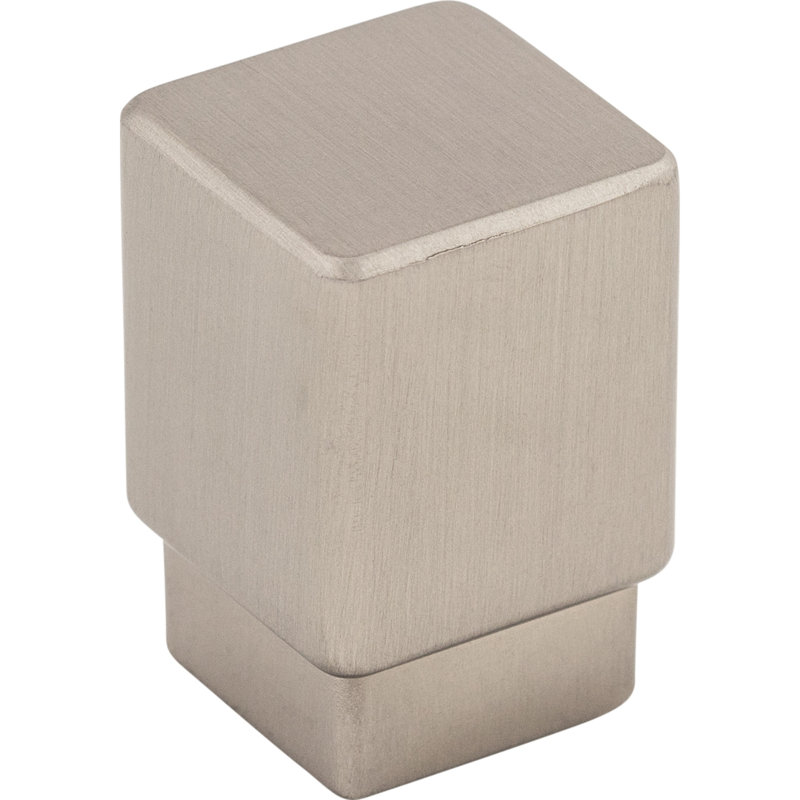 Tapered Square Knob, 3/4" Knob Length, Brushed Satin Nickel