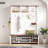 Farmhouse 4-in-1 Hall Tree With 6 Hooks, Entryway Bench With Adjustable Shelves, 16 Open Compartments And A Side Umbrella Rack-114556069