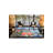 Grey Blue Themed Surrealist Design Face And Eye Patterned Modern Decorative Carpet-559181644