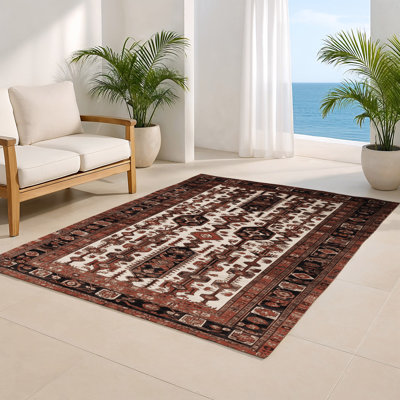 Tapis turc intérieur et extérieur noir
