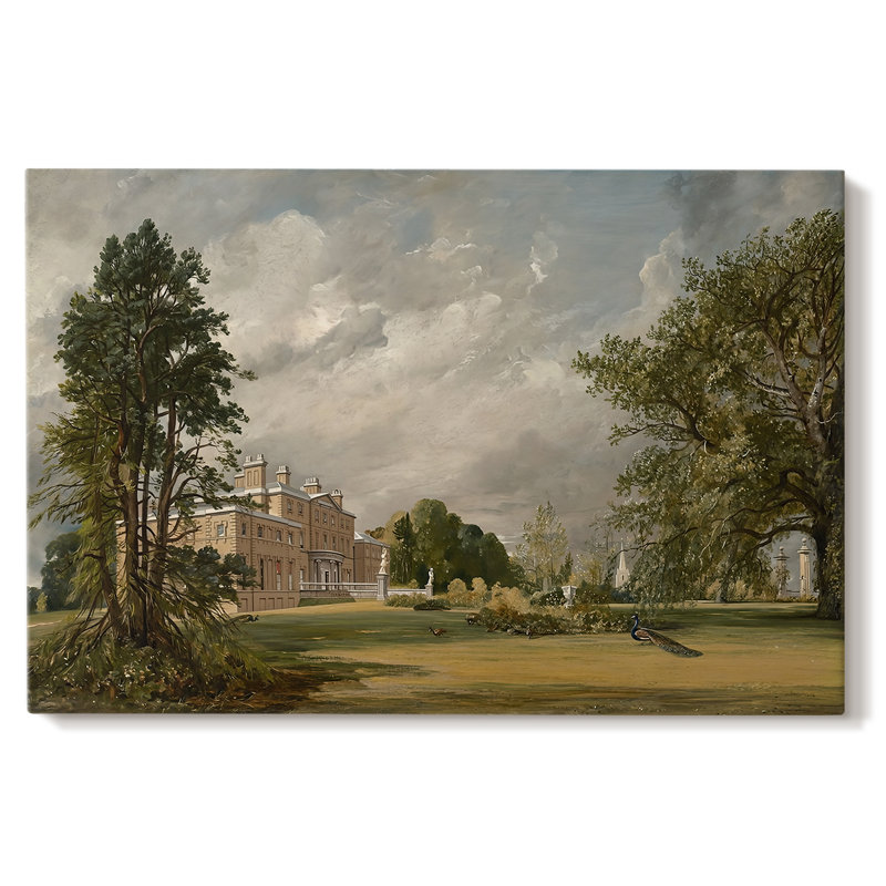Malvern Hall, Warwickshire-John Constable-Gallery Wrapped Canvas-1809, 40 x 60