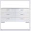 Commode 6 tiroirs Dulcey White