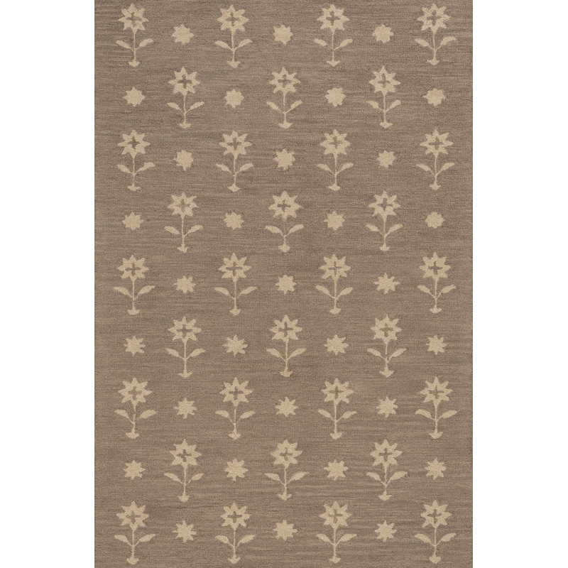 Ella Wool Area Rug, Brown, Rectangle 8'6" x 11'6"