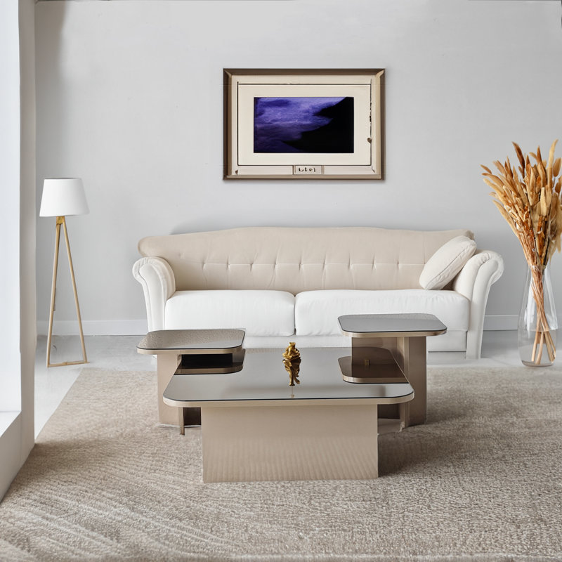 Nesting Coffee Table, Gray, Gray