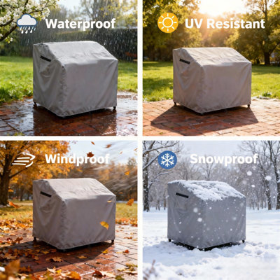 Gray Outdoor Bar Table Cover