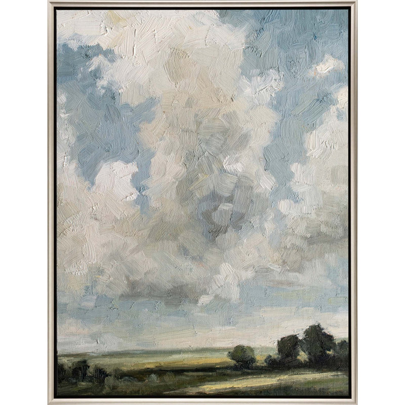 «Gathering Clouds Silver Floater Frame», art mural