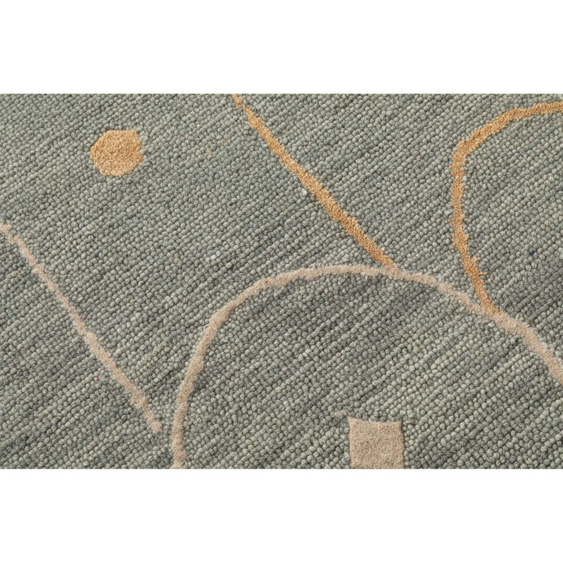 Hand Tufted Wool Loryanna Rug, Rectangle 5" x 8" 