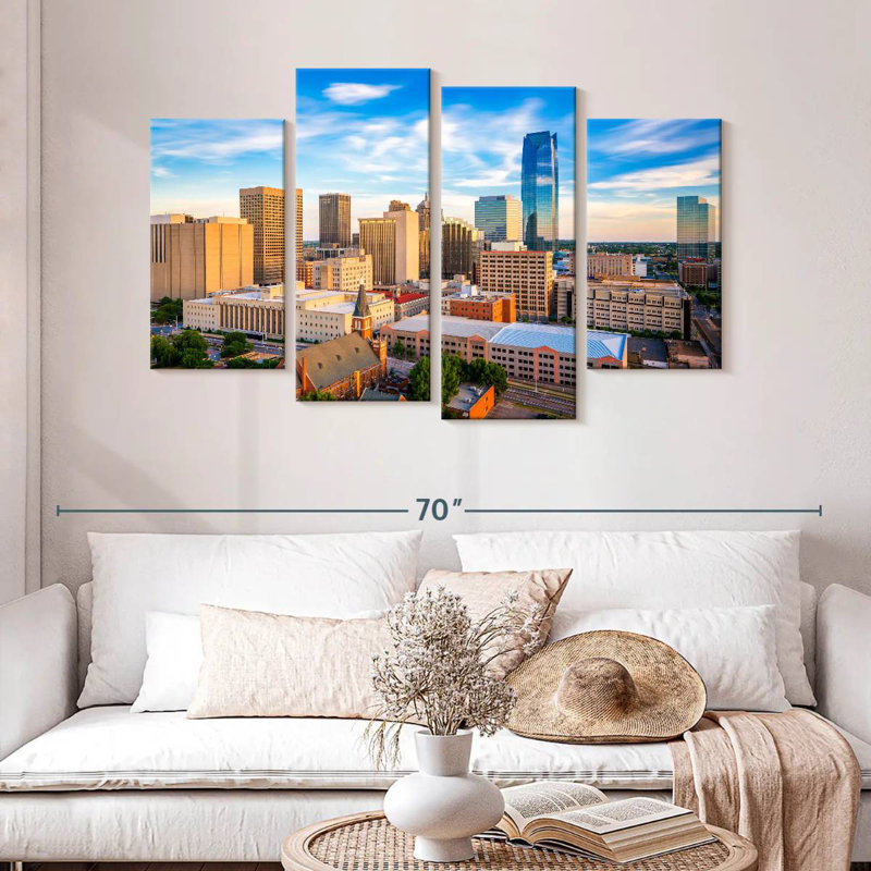 Sireci Oklahoma Urban Cityscape, 32" H x 52" W