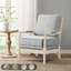 Chaise rembourrée en polyester avec 4 pieds