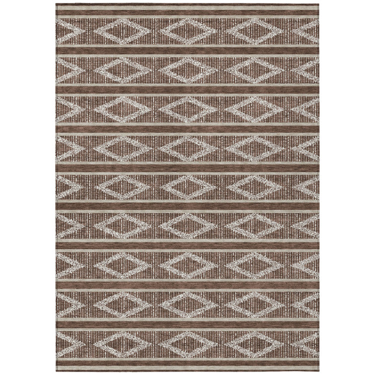 Machine Washable Indoor/Outdoor Chayden ACN1029 Purple Rug
