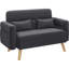  Modern Fabric Sofa Couch 2 Seater Sofa  Upholstered Loveseat-961439807
