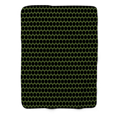Olive Olive Waves - couverture sherpa de qualité supérieure 1 pièce