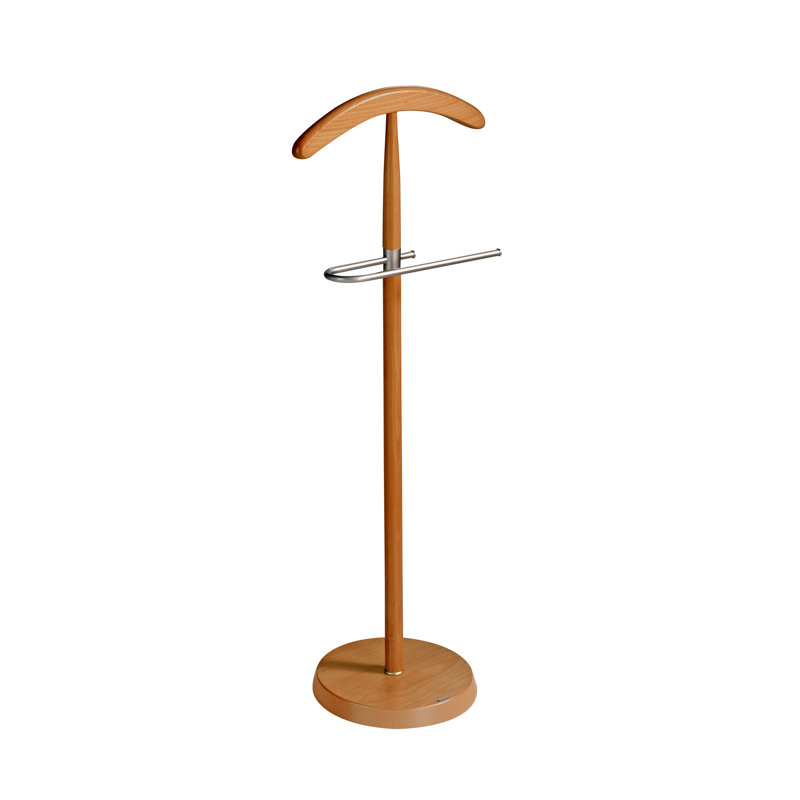 Newlon Freestanding Valet Stand, Cherry