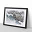 The Coast of Honolulu Hawaii Sketch - Picture Frame Graphic Art Print-56875373-56875370