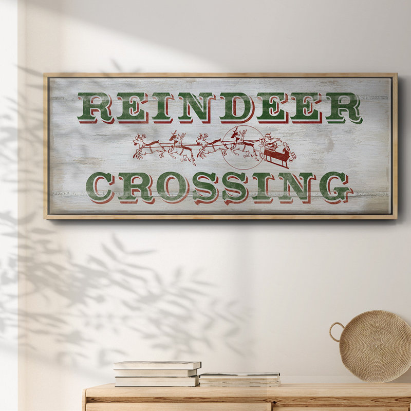 Renne croisée - toile encadrée