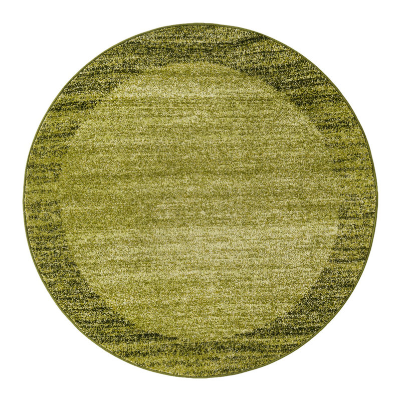 Tapis vert clair Hermina, Rond 4 pi