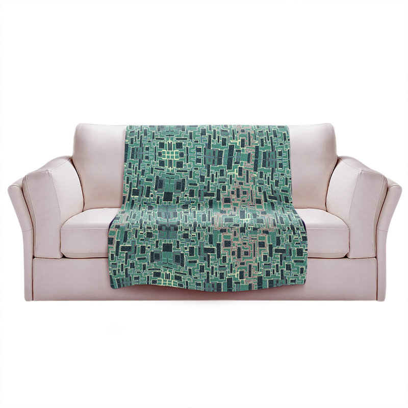 Hand Woven Throw Blanket, 68" W x 80" L