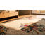 Tapis en laine multicolore crocheté antique