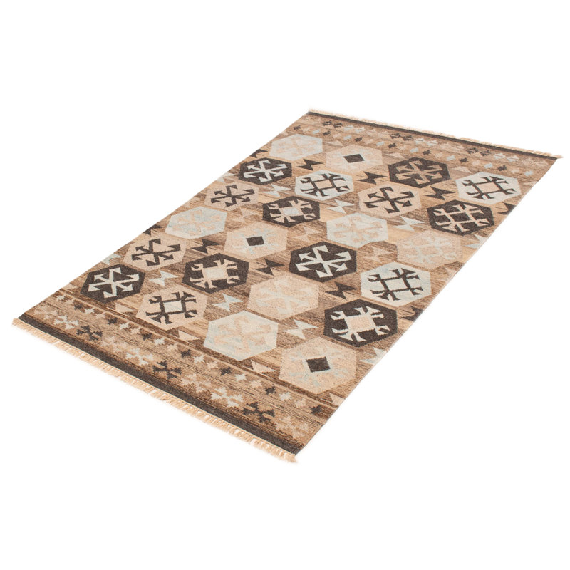 Ankara FW Taupe Kilim 5'1" x 7'9"