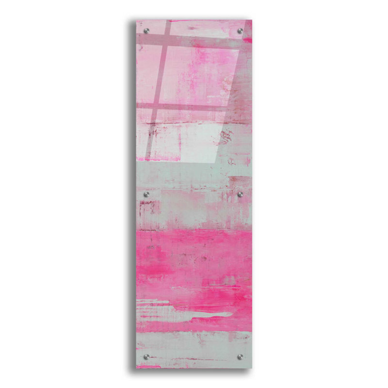 Panneaux en rose I par Erin Ashley, H 36 po x l 12 po x P 0,2 po