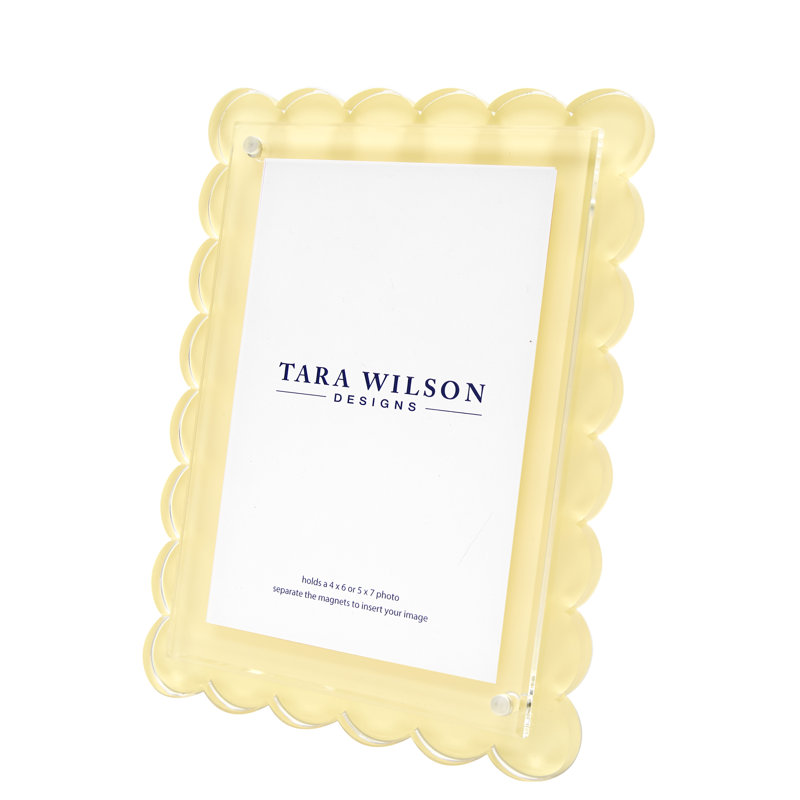 Floater Picture Frame, Yellow, 6" W x 8" H