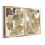 «Neutral Pansy I», ensemble de 2 impressions sur toile encadrées-533357213-533357208