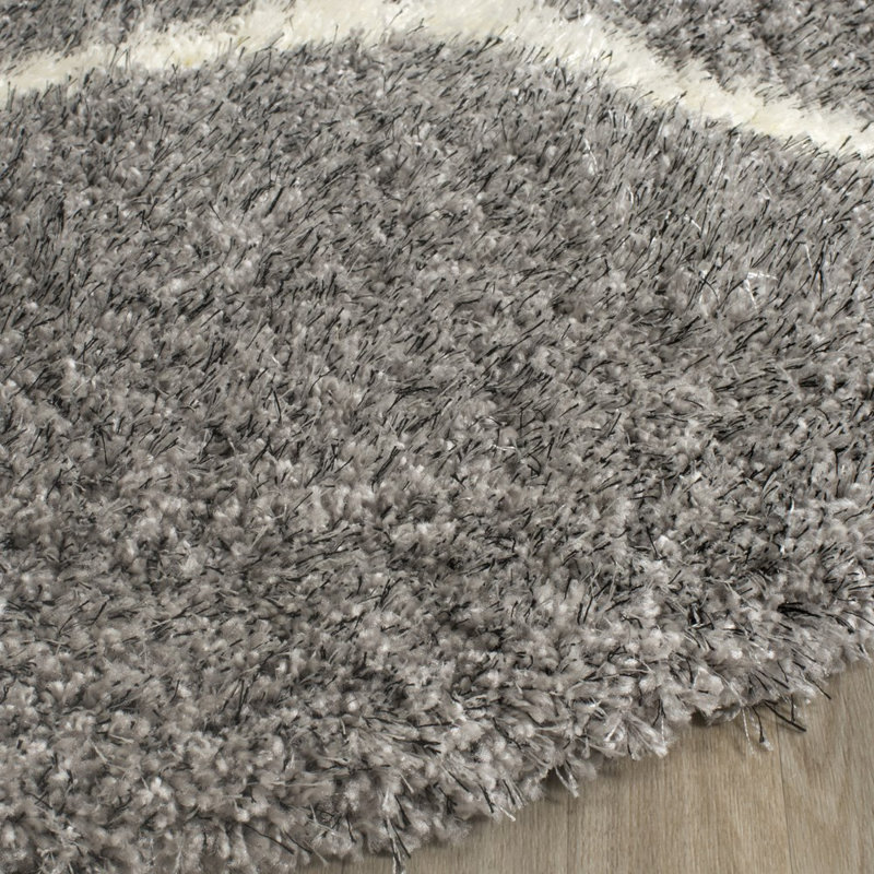 Amhold Shag Performance Geometric Rug, Rectangle 10' x 14'