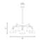 Moderne 5-Light Chandelier