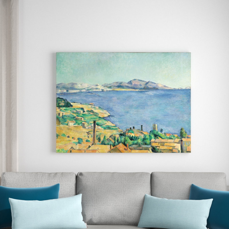 The Bay Of Marseille by Paul Cezanne - Wrapped Canvas Print, 85cm H x 114cm W