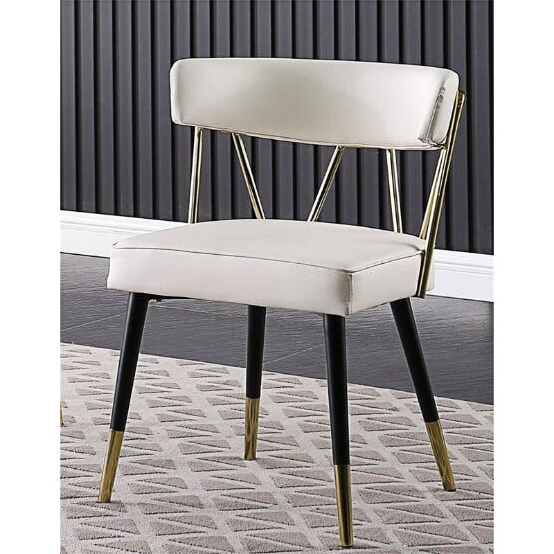 Chaise d'appoint rembourrée (ensemble de 2)