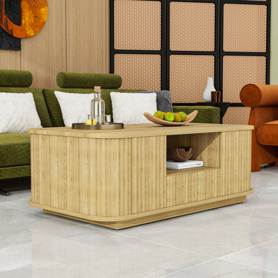 Table basse avec tiroirs et espace de rangement