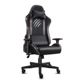 Inbox Zero Adjustable Reclining Ergonomic Swiveling PC & Racing Game Chair in Black